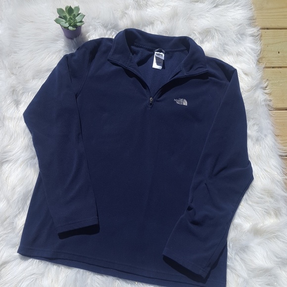 The North Face Other - North Face fleece 1/4 zip up, navy Sz m